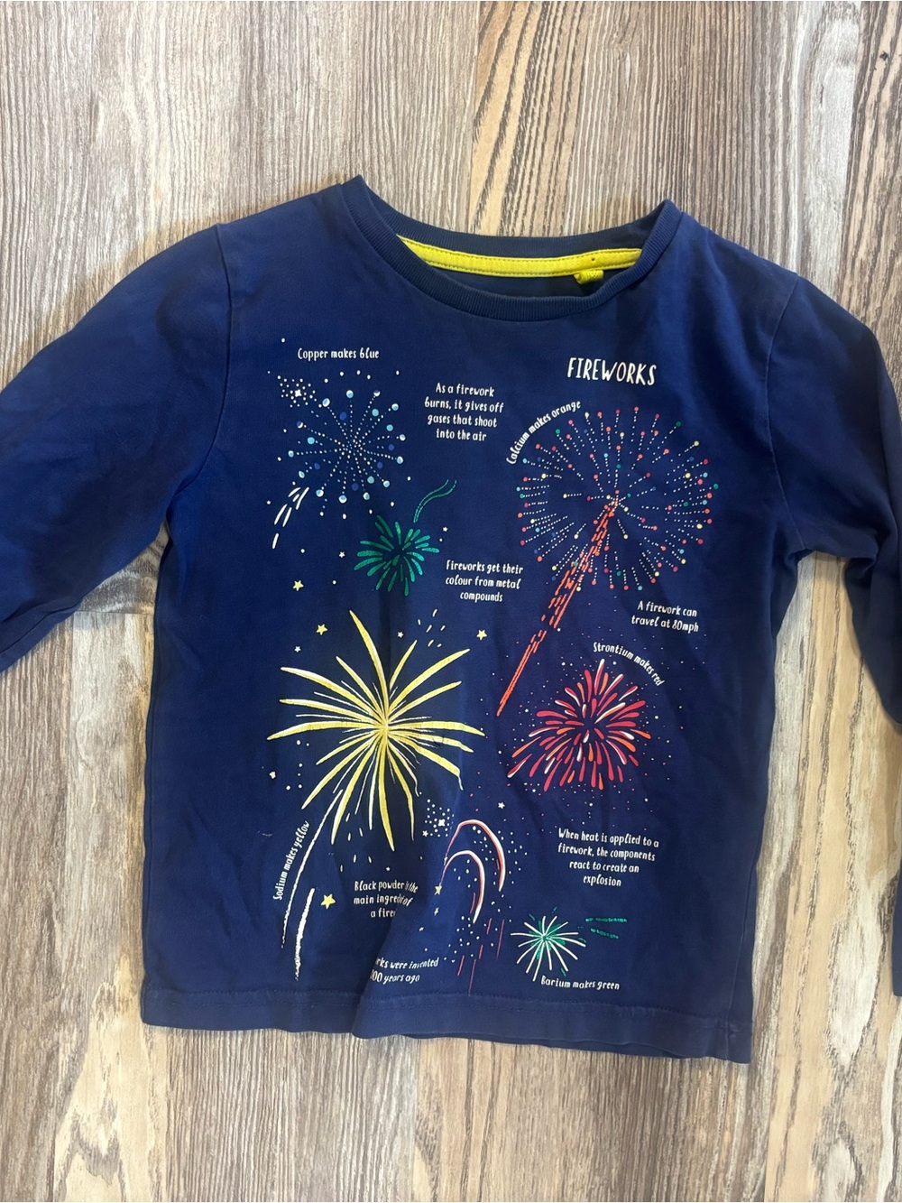 Boden Fireworks Glow in The Dark Long Sleeve Tee - 7/8